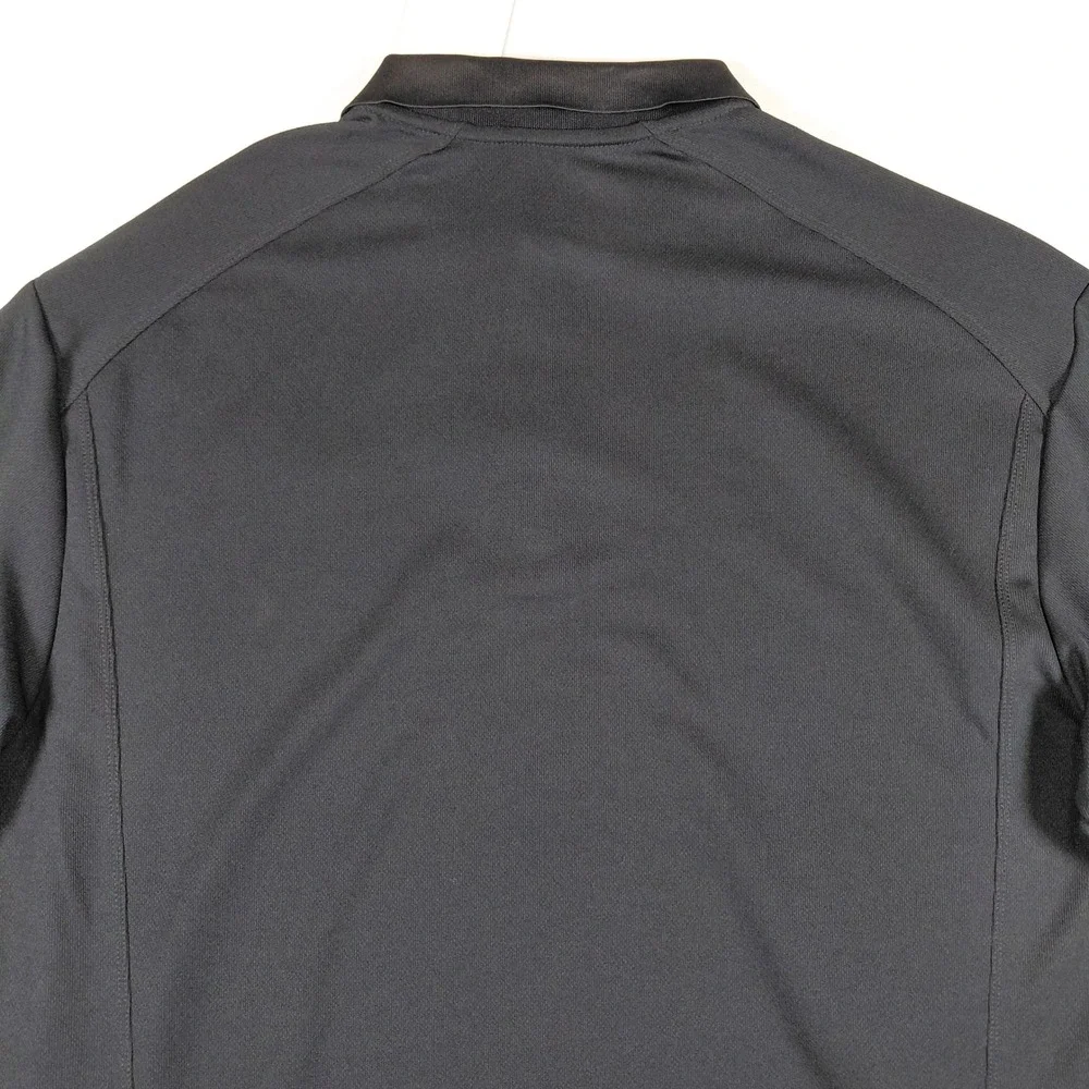 Nike Golf Mens‎ Large Black Callaway Cellars Embroidered Performance Polo Shirt